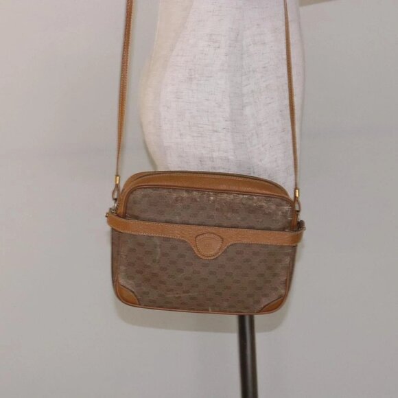 GUCCI Micro GG Supreme Shoulder Bag PVC Beige Gold 007 904 0423 Auth bs29068 - Picture 1 of 15